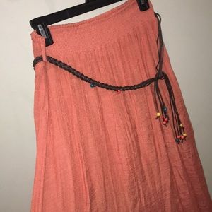 Orange skirt with Belt